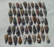  1 spearhead arrowheads reproduction 2" inch replica points 2bu5 