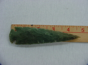  4 3/4 inch reproduction spearhead green spear stone point x368 