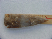  5 1/4 inch spearhead reproduction brown stone spear point x62 