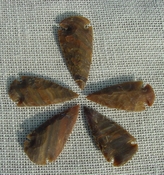  2" inch arrowheads bulk 5 pack reproduction arrow points hs19 