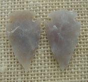  1 pair arrowheads for earrings light stone replica points ae54 