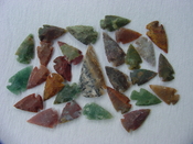  25 stone arrowheads 2 1/4" spearhead reproduction jasper z200 