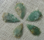  5 green with multi colors reproduction arrowheads ks604 