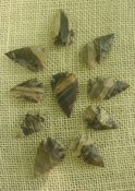  10 stone arrowheads all natural stone replica arrow heads sa553 