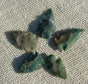  5 green with red multi colors reproduction arrowheads ks613 