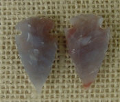  1 pair arrowheads for earrings light stone replica points ae41 