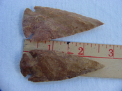  2 reproduction arrowheads arrow heads 2 3/4 inch jasper z80 