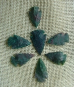  7 stone arrowheads all natural stone replica arrow heads sa516 