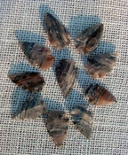  10 speckled arrowheads spotted reproduction arrowheads ks528 