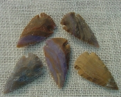  2" inch arrowheads bulk 5 pack reproduction arrow points sa585 