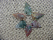  6 special arrowheads reproduction multi colored arrowheads k93 