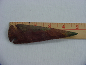  Reproduction arrowheads 4 3/4 inch jasper spearhead x523 