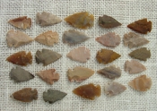  25 brown and tan reproduction arrowheads fl2 