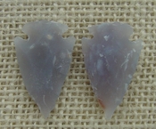  1 pair arrowheads for earrings light stone replica points ae32 