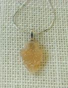  1.03" druzy arrowhead necklace replica beautiful crystal na36 