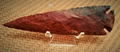  6.05 inch spearhead reproduction replica arrowhead stone ya151 