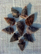  10 speckled arrowheads with spots speckled spotted replica ks532 