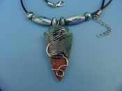  2" arrowhead custom reproduction arrowhead necklace wrn28 