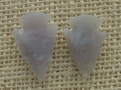 1 pair arrowheads for earrings light stone replica points ae34 