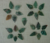  25 mini arrowheads tiny natural stone replica arrow points mt33 