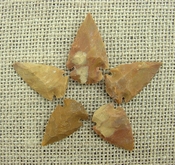  5 stone arrowheads sandalwood reproduction arrow heads sw10 