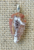  1.33 druzy arrowhead necklace replica beautiful crystal na161 