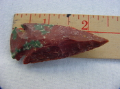  Reproduction arrowhead 2 1/4 inch jasper arrow head z46 