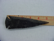  Black spearhead reproduction 5 1/4 inch agate or jasper x593 