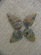  4 special arrowheads reproduction multi colored arrowheads k115 