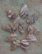 10 arrowheads reproduction grayish white stripe arrowheads ks331 