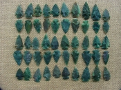  50 bulk arrowheads spearheads stone replica points green krg7 
