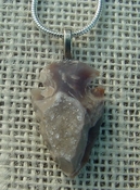  1.26" drussy arrowhead necklace replica beautiful crystal kd265 