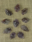  10 amethyst arrowheads crystals replica amethyst 1"-1 1/2" sp49 