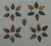  25 mini arrowheads tiny natural stone replica arrow points mt16 