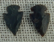  1 pair arrowheads earrings dark stone replica point sa434 
