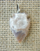  1.32 druzy arrowhead necklace replica beautiful crystal na151 