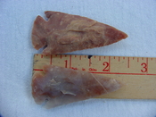 2 reproduction arrow heads 2 1/2 inch jasper arrowheads z91 