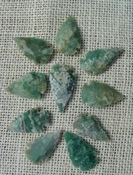  10 Reproduction arrowheads green specialty ks541 