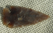  2.00" inch arrowhead replica brown stone spear head point sa322 