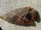  2.25 inch spearhead rust brown wide replica geode point jr96 