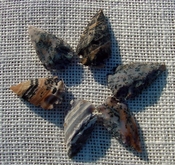  6 speckled arrowheads spotted reproduction arrowheads ks544 
