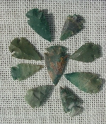  9 green with red multi colors reproduction arrowheads ks530 