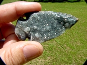  2.64" arrowhead geode beautiful crystals arrowhead point kd318 