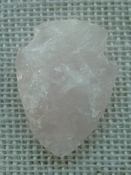  2.02" inch rose quartz arrowhead large rose quartz chakra rq6 