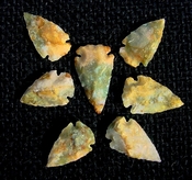  7 replica arrowheads color stone arrow head bird points sa37 