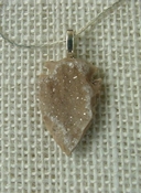  1.14" druzy arrowhead necklace replica beautiful crystals na45 