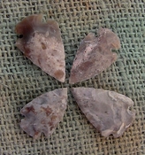  4 arrowheads reproduction neutral natural arrowheads ks307 