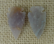  1 pair arrowheads for earrings light stone replica points ae43 