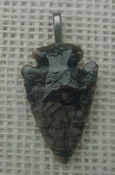  1.38" stone arrowhead pendant make your custom jewelry na128 
