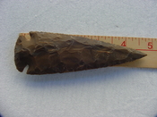  4 3/4 inch reproduction spearhead brown spear stone point x118 